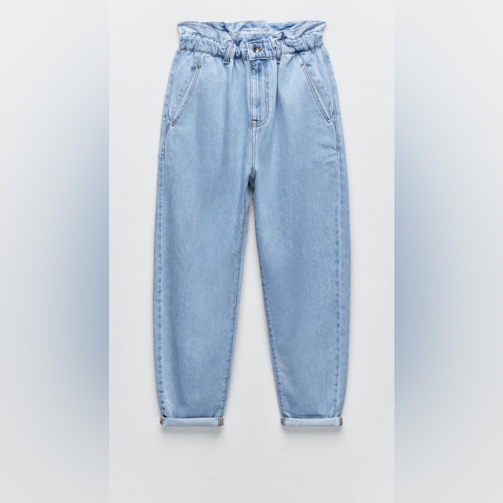 Zara Baggy Paperbag Jeans
